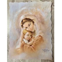 Obraz na dreve - Madona s dieťaťom