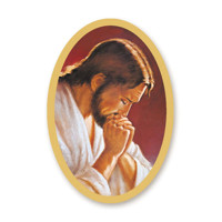 Nálepky na sviece - modliaci Pán Ježiš