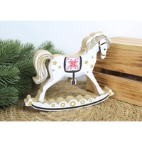 Vianočná dekorácia - hojdací kôň