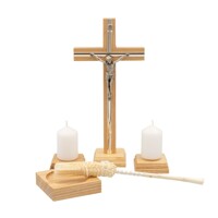Komplet  kríž  so svietnikmi