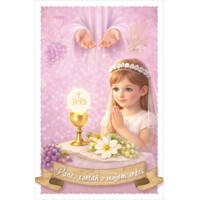 Obrázok lam. Pane, zostaň v mojom srdci - ružový