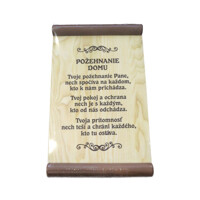 Tabuľka: Požehnanie domu