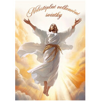 Pohľadnica veľkonočná s textom 3D efekt