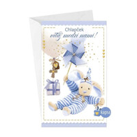 Pozdrav s textom - Chlapček, vitaj medzi nami!