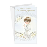 Pozdrav s textom  - 1. sväté prijímanie