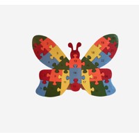 Drevené puzzle motýľ