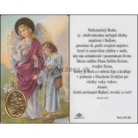 RCC kartička s modlitbou k sv. Rafaelovi archanjelovi 