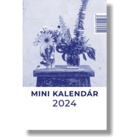 Mini kalendár 2024 (stolový) modrý