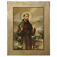 Ikona/zlatý rám - sv.František
