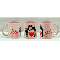 Hrnček LÁSKA pastelovo ružový