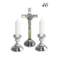 Komplet kríž a svietniky Benediktínsky 