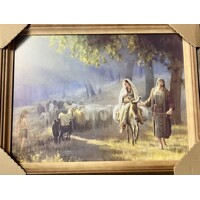 obraz rodina hľada prístrešie