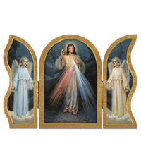 Triptych  oltárik - Božie Milosrdenstvo