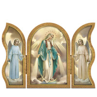 Triptych oltárik - Panna Mária