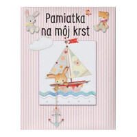 Pamiatka na môj krst - ružová