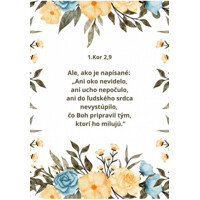 Pozdrav s citátom (B26-V1) 1.Kor 2,9