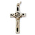 Benediktínsky krížik kovový - čierny/4 cm